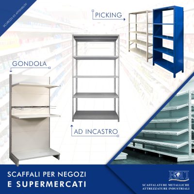 Scaffali Negozio e Supermercati